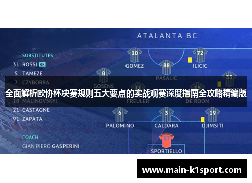 全面解析欧协杯决赛规则五大要点的实战观赛深度指南全攻略精编版